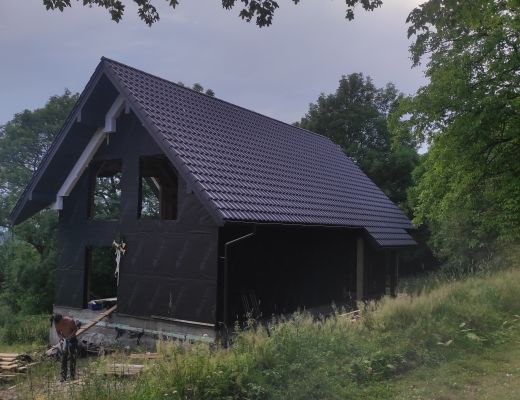 Budowa domu w Porąbce