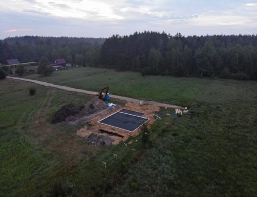 Budowa domu w Bruśku