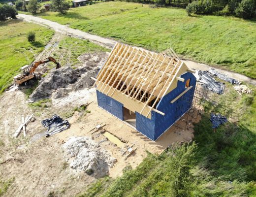 Budowa domu w Bruśku