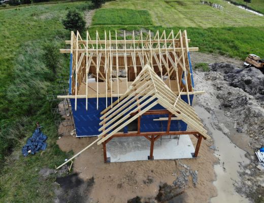 Budowa domu w Bruśku