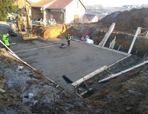 Budowa domu w Burowie gmina Zabierzów