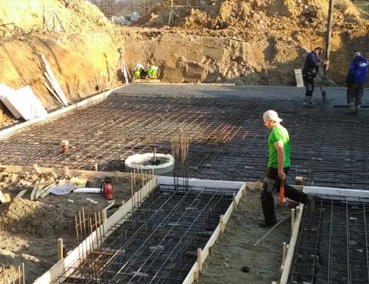 Budowa domu w Burowie gmina Zabierzów