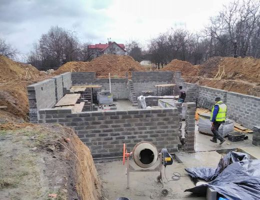 Budowa domu w Burowie gmina Zabierzów