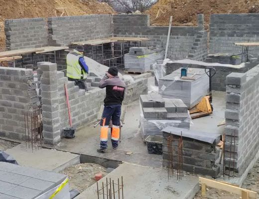 Budowa domu w Burowie gmina Zabierzów