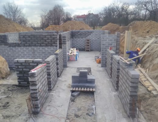 Budowa domu w Burowie gmina Zabierzów