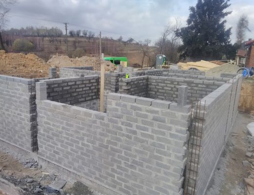 Budowa domu w Burowie gmina Zabierzów