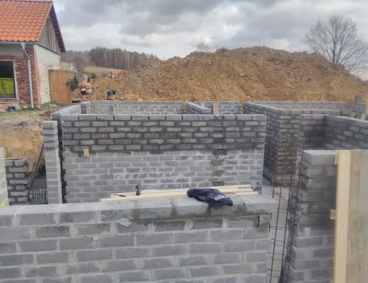 Budowa domu w Burowie gmina Zabierzów