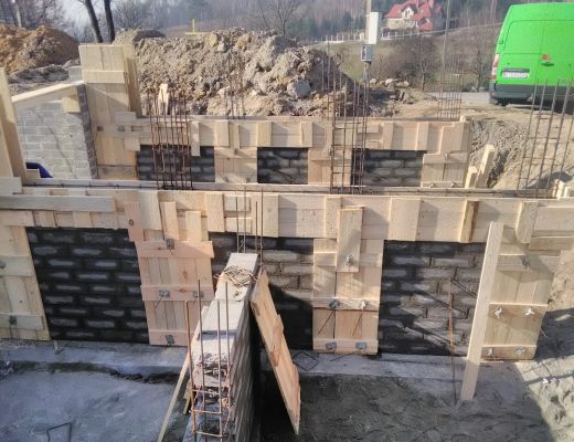 Budowa domu w Burowie gmina Zabierzów