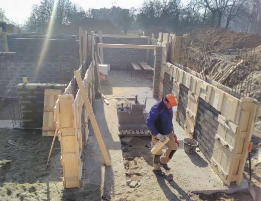 Budowa domu w Burowie gmina Zabierzów