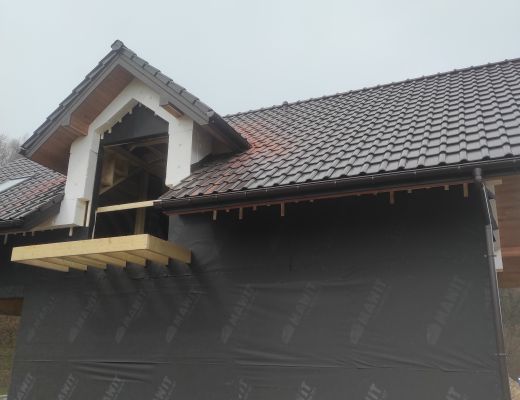 Budowa domu w Kamionce Małej