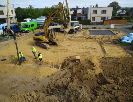 Budowa domu w Bromovicach 