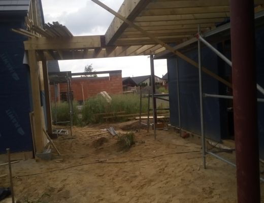 Budowa domu w Bromovicach 