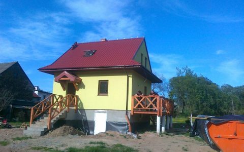 Budowa domu w Witkowie Śląskim obok Wałbrzycha