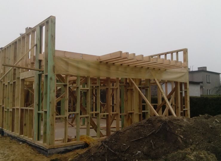 Budowa domu w Kobiórze