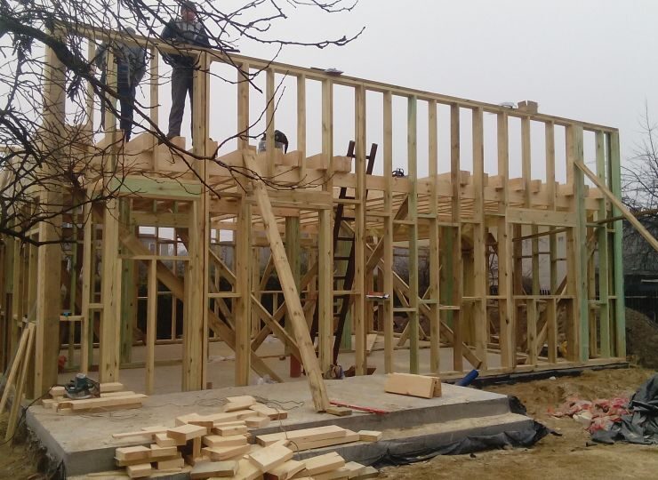 Budowa domu w Kobiórze