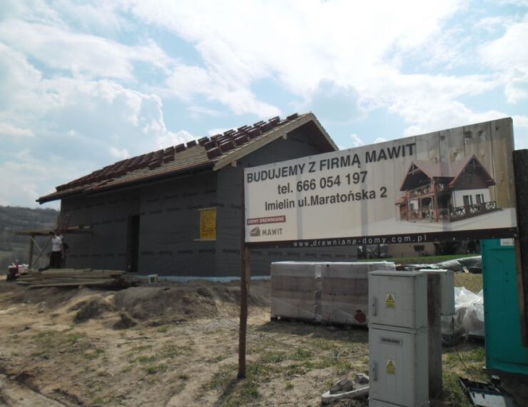 Budowa domu w Rychwałdzie