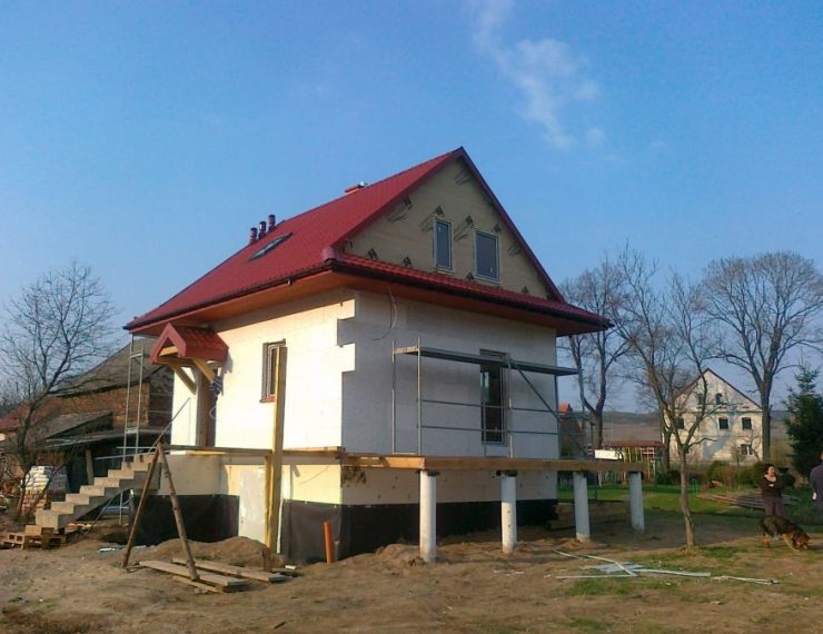 Budowa domu w Witkowie Śląskim obok Wałbrzycha