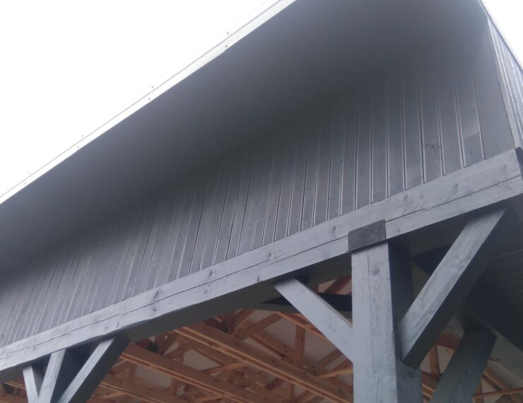 Budowa wiaty magazynowej w Imielinie - tartak