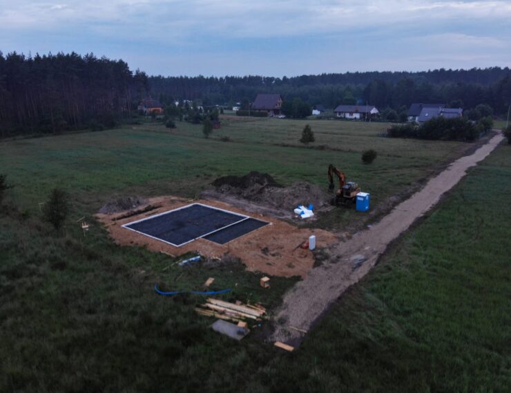 Budowa domu w Bruśku