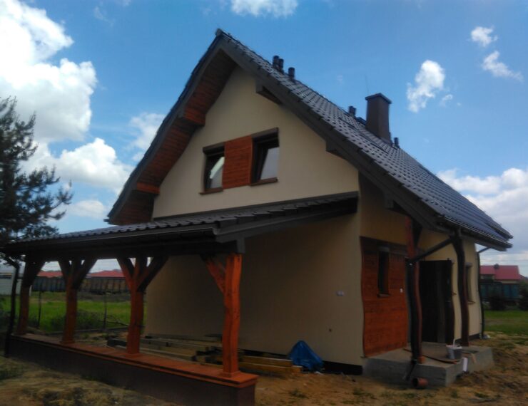 Dom szkieletowy w Imielinie