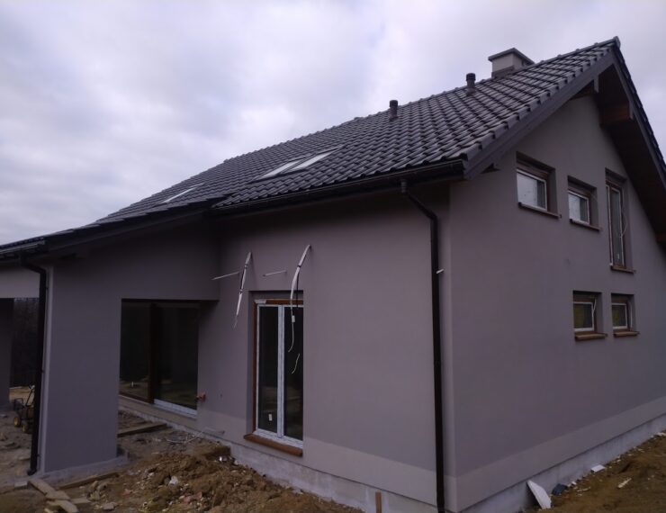 Budowa domu w Pogwizdowie (Bochnia)