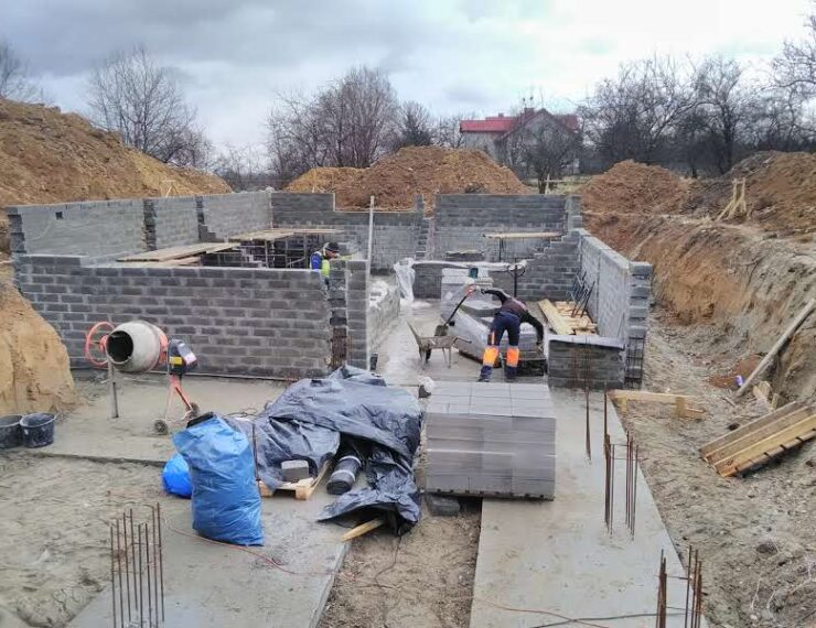 Budowa domu w Burowie gmina Zabierzów