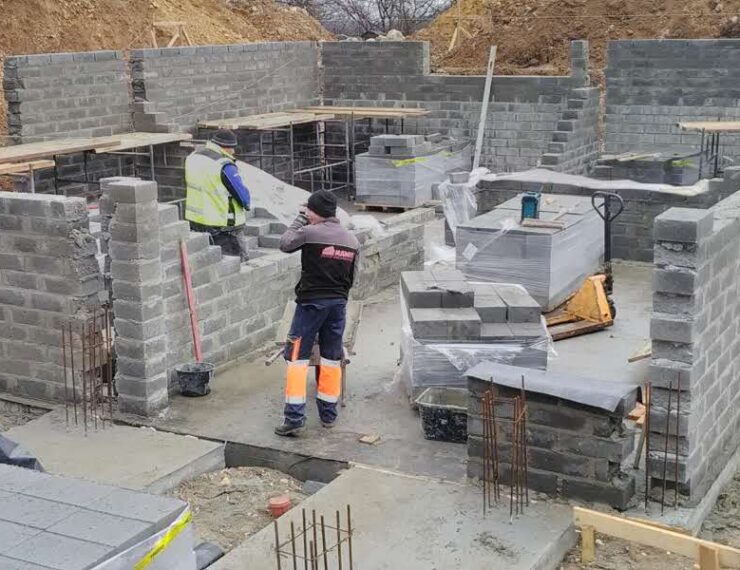 Budowa domu w Burowie gmina Zabierzów