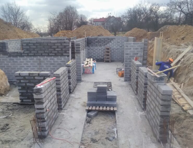 Budowa domu w Burowie gmina Zabierzów