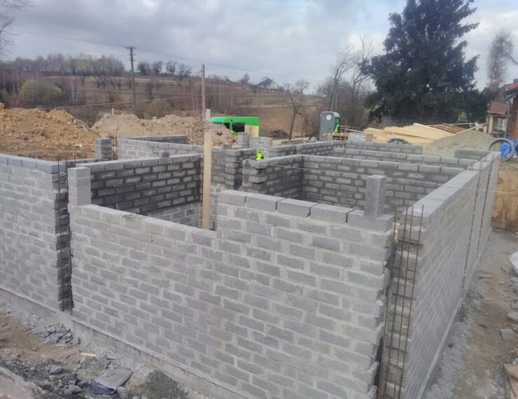 Budowa domu w Burowie gmina Zabierzów