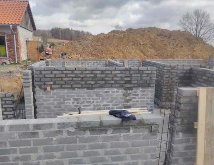 Budowa domu w Burowie gmina Zabierzów