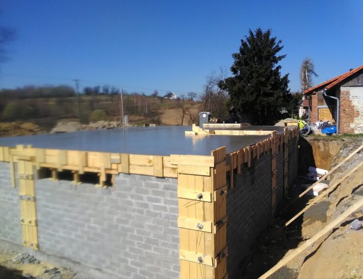 Budowa domu w Burowie gmina Zabierzów