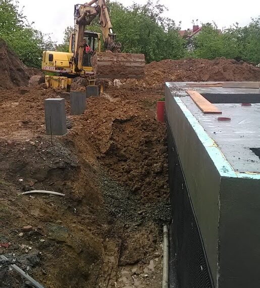 Budowa domu w Burowie gmina Zabierzów