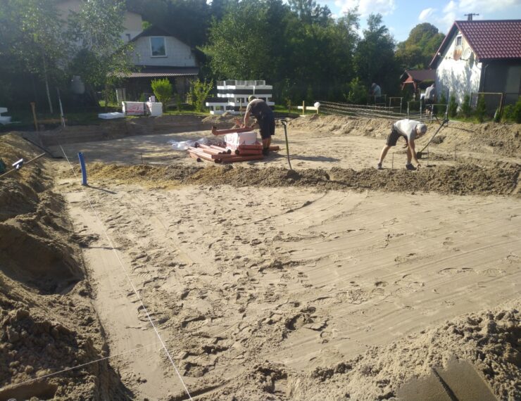 Budowa domu w Trzebini obręb Bolęcin