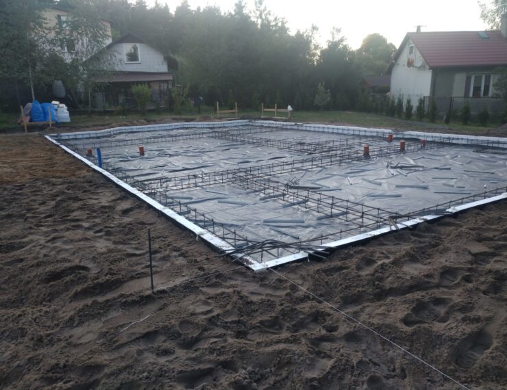 Budowa domu w Trzebini obręb Bolęcin