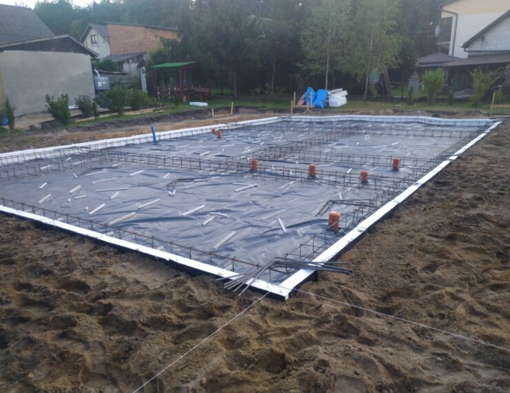 Budowa domu w Trzebini obręb Bolęcin