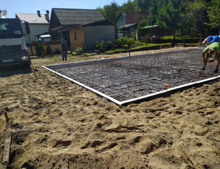 Budowa domu w Trzebini obręb Bolęcin