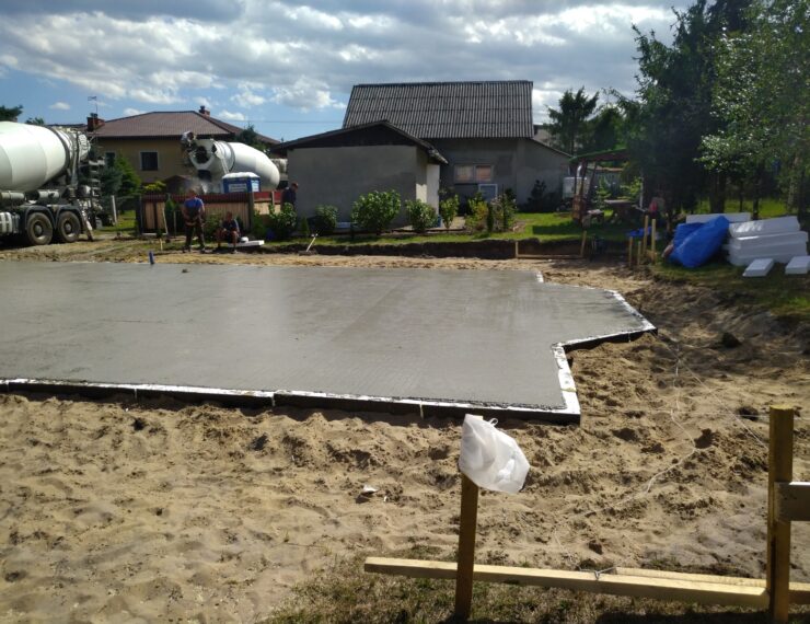 Budowa domu w Trzebini obręb Bolęcin