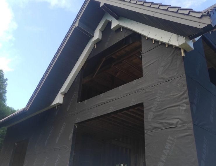 Budowa domu w Porąbce