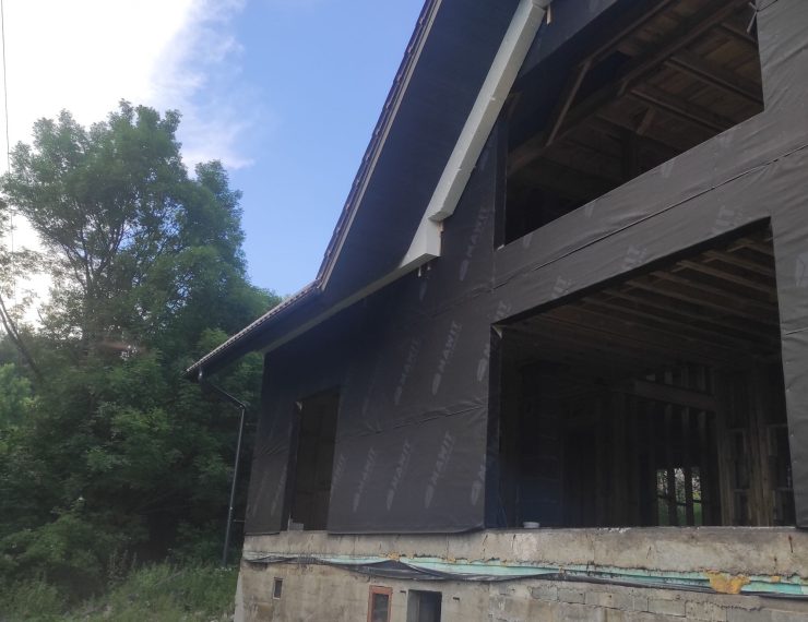 Budowa domu w Porąbce