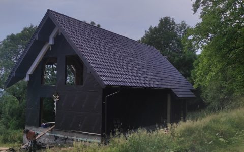 Budowa domu w Porąbce