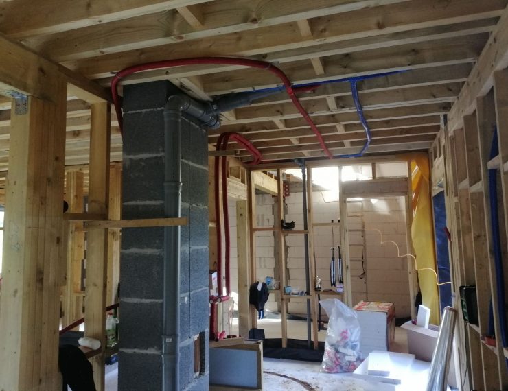 Budowa domu w Porąbce