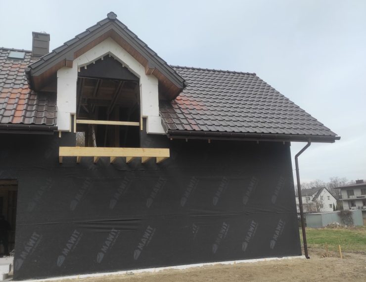 Budowa domu w Kamionce Małej