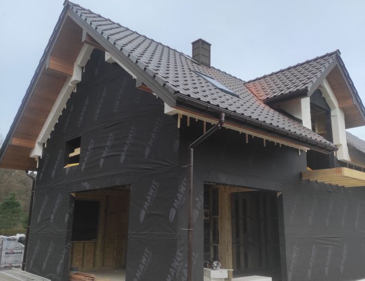 Budowa domu w Kamionce Małej