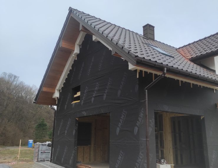 Budowa domu w Kamionce Małej