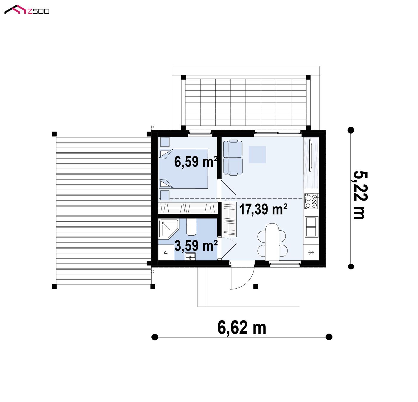 Projekt Z544: plan parteru