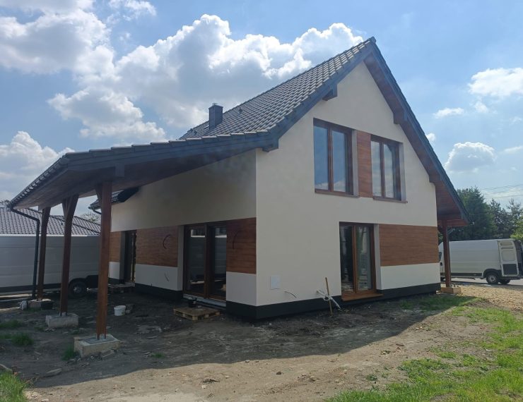 Budowa domu w Imielinie – realizacja domu jednorodzinnego 155 m².