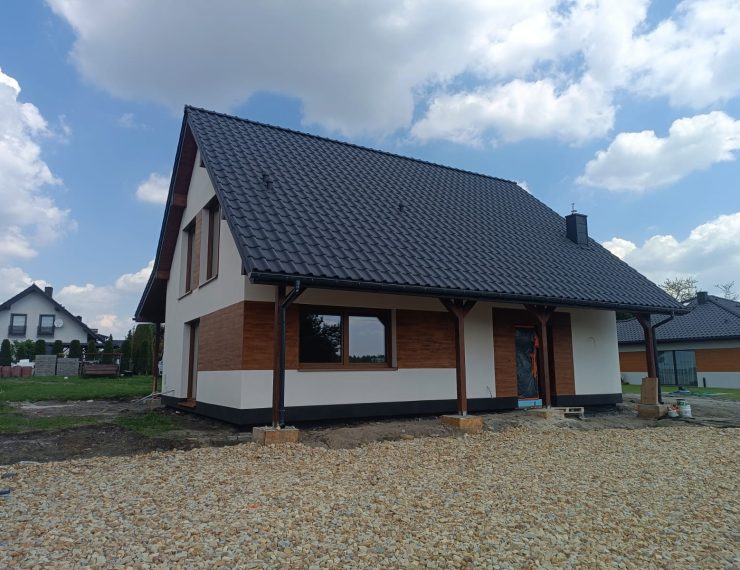 Budowa domu w Imielinie – realizacja domu jednorodzinnego 155 m².