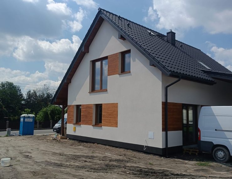 Budowa domu w Imielinie – realizacja domu jednorodzinnego 155 m².