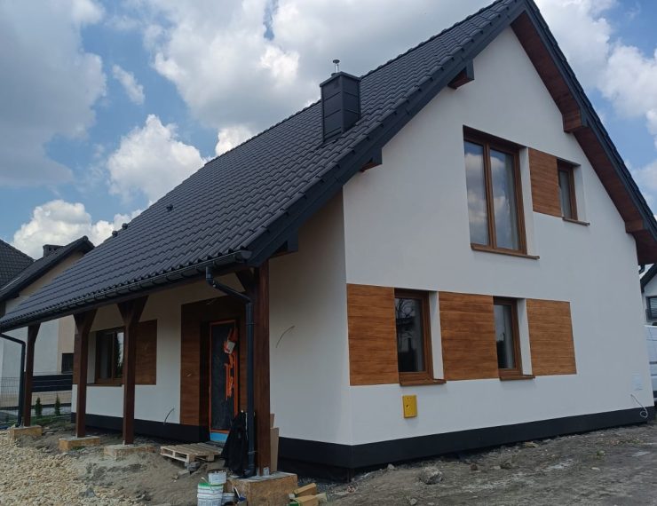 Budowa domu w Imielinie – realizacja domu jednorodzinnego 155 m².